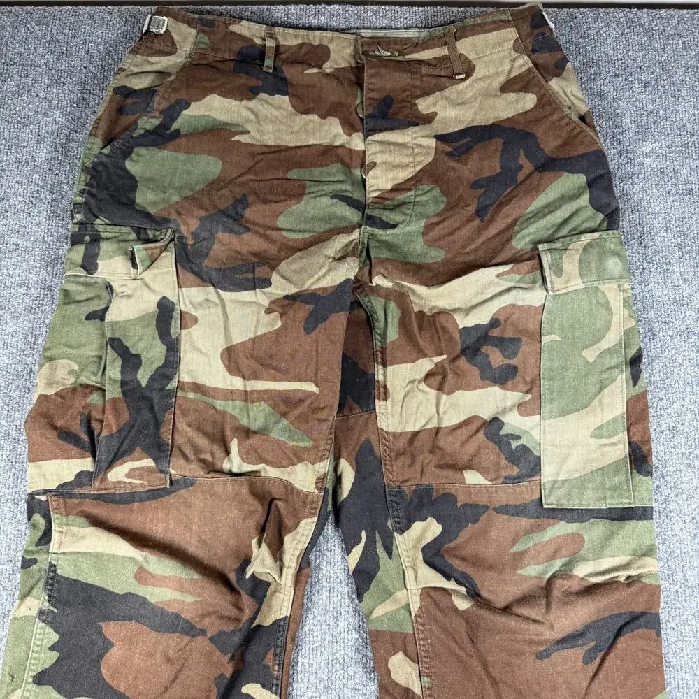 Vintage U.S. Army Woodland Camouflage Cold Weather Pants Medium Regular 31 x 32 - Picture 6 of 11